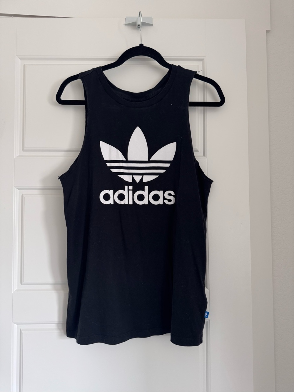adidas tank with white trefoil